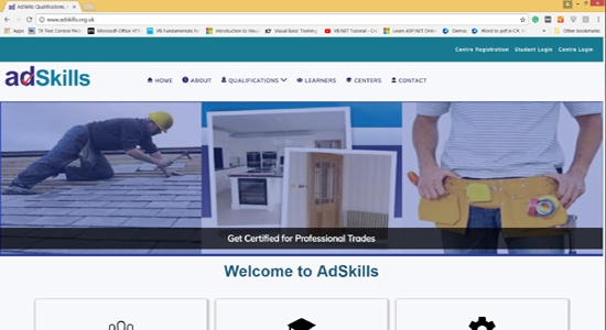 AdSkills web application screenshot